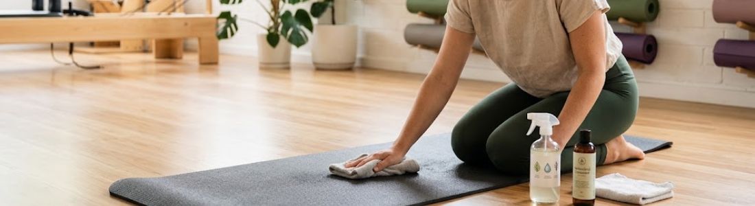 como limpar colchonetes de pilates
